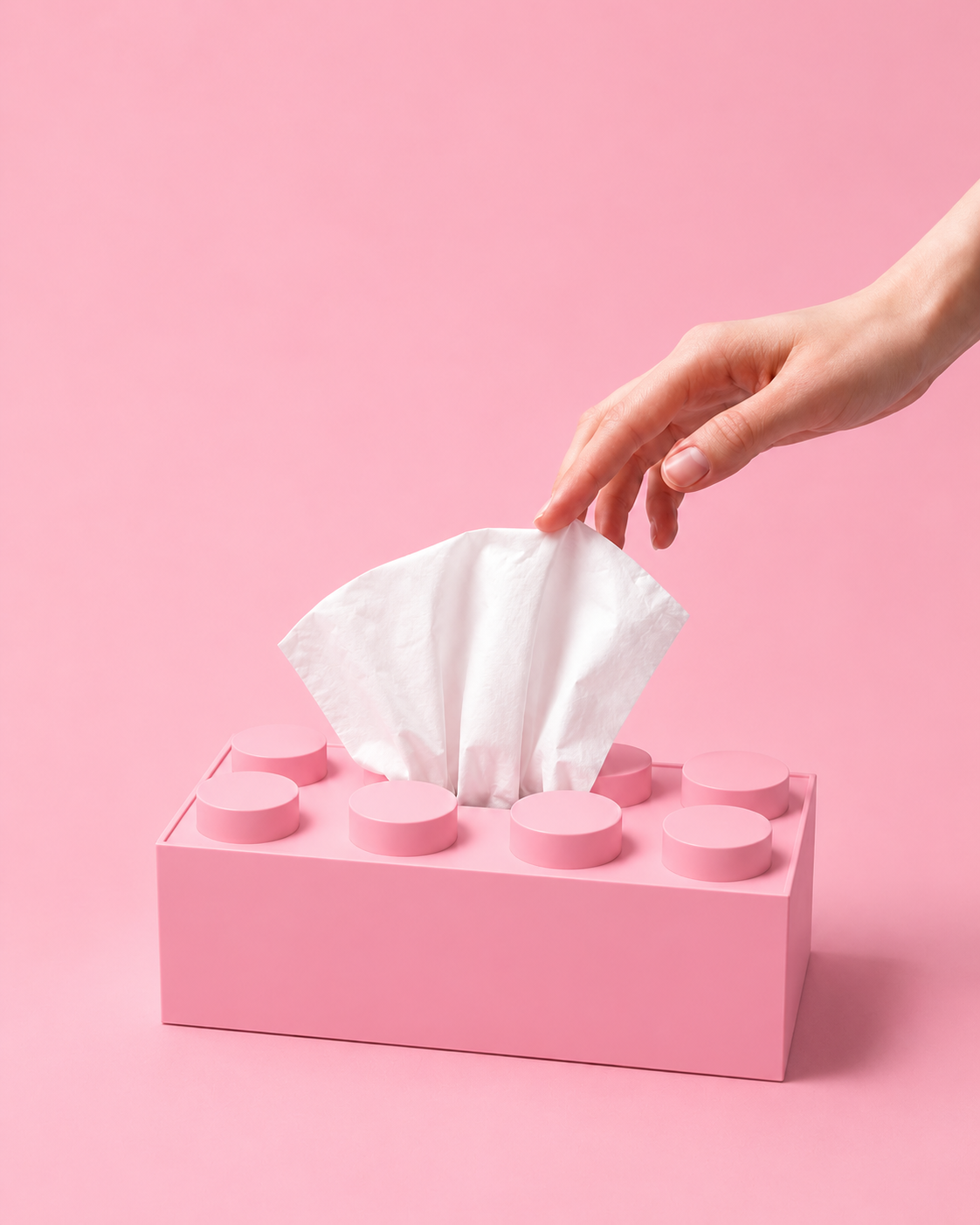 Lego tissue pod