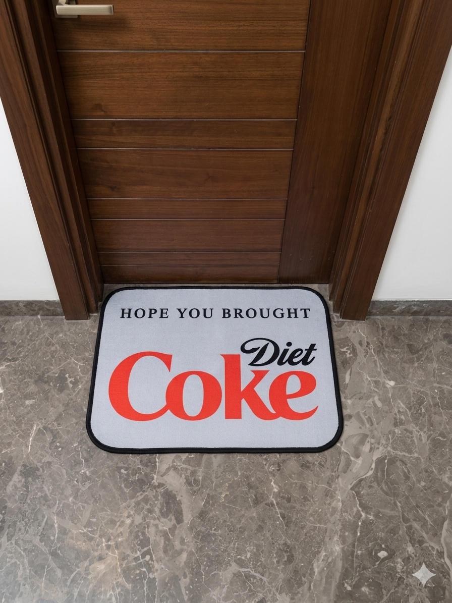 Diet coke Floor Mat