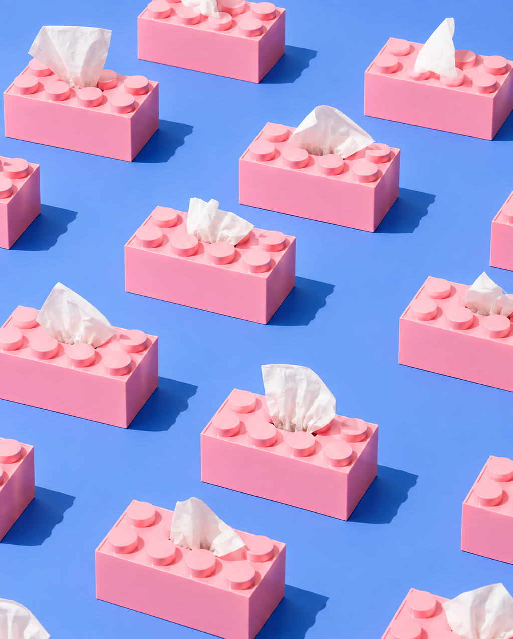 Lego tissue pod