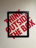 Wooden Wall Frame with sticker