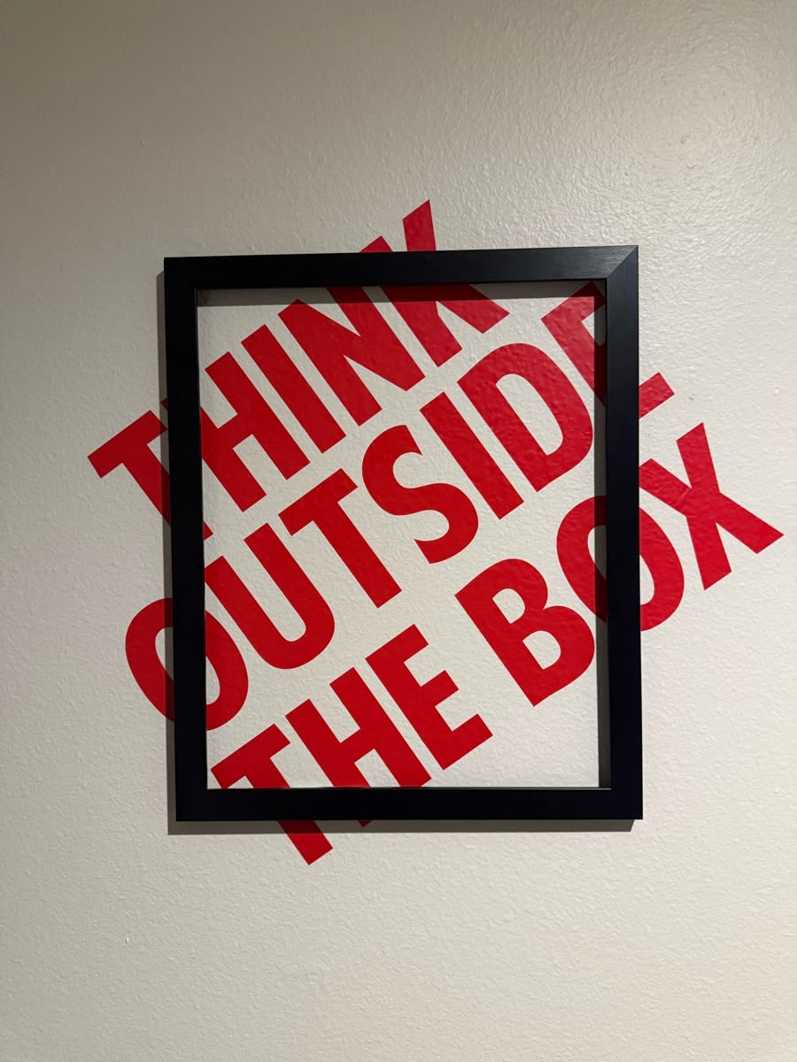 Wooden Wall Frame with sticker
