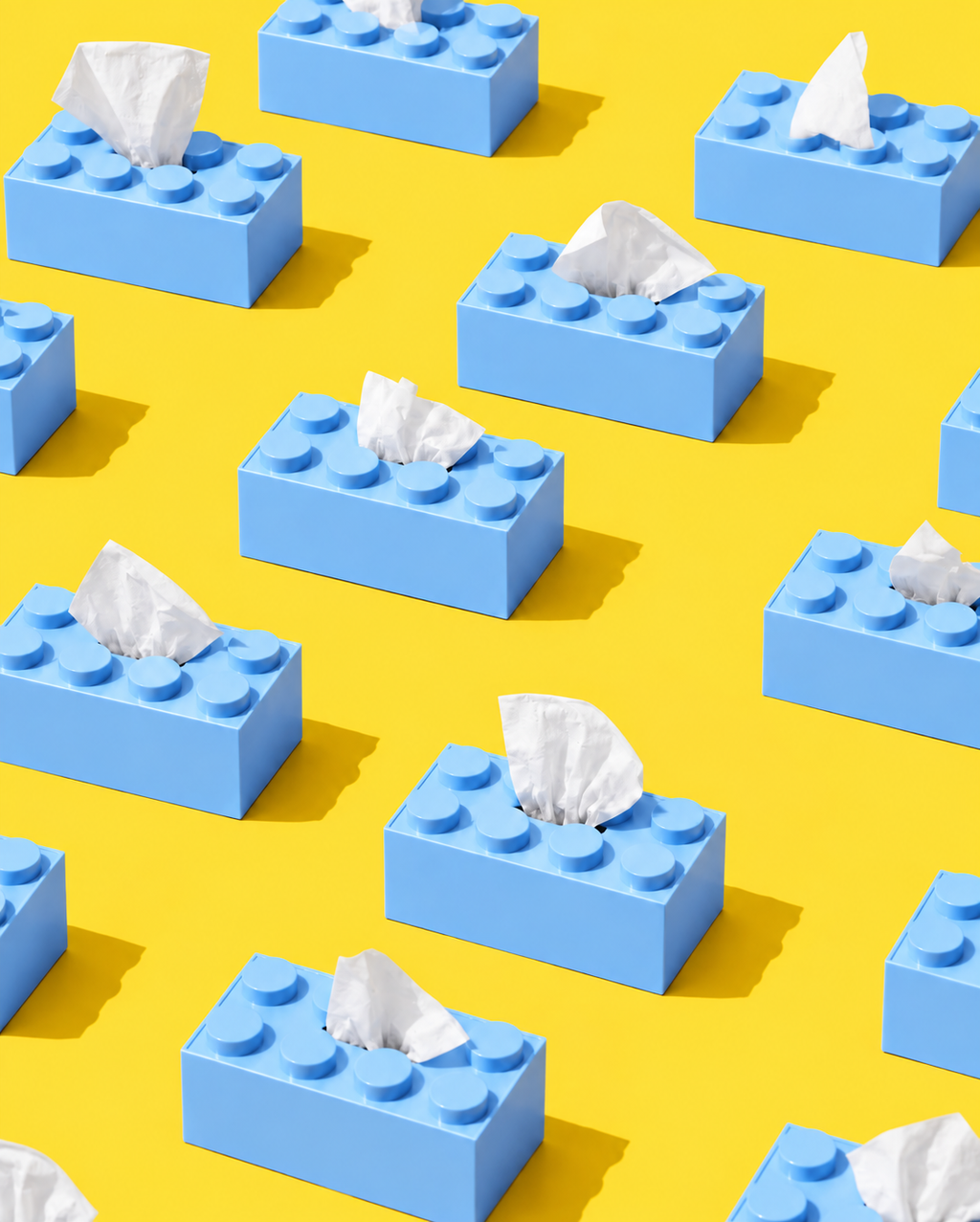 Lego tissue pod